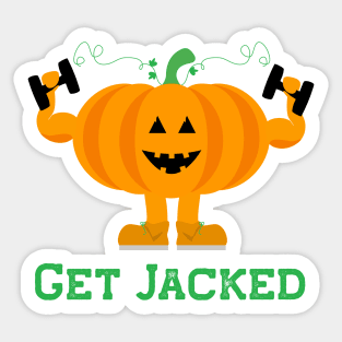 Get Jacked Halloween Gym Sticker